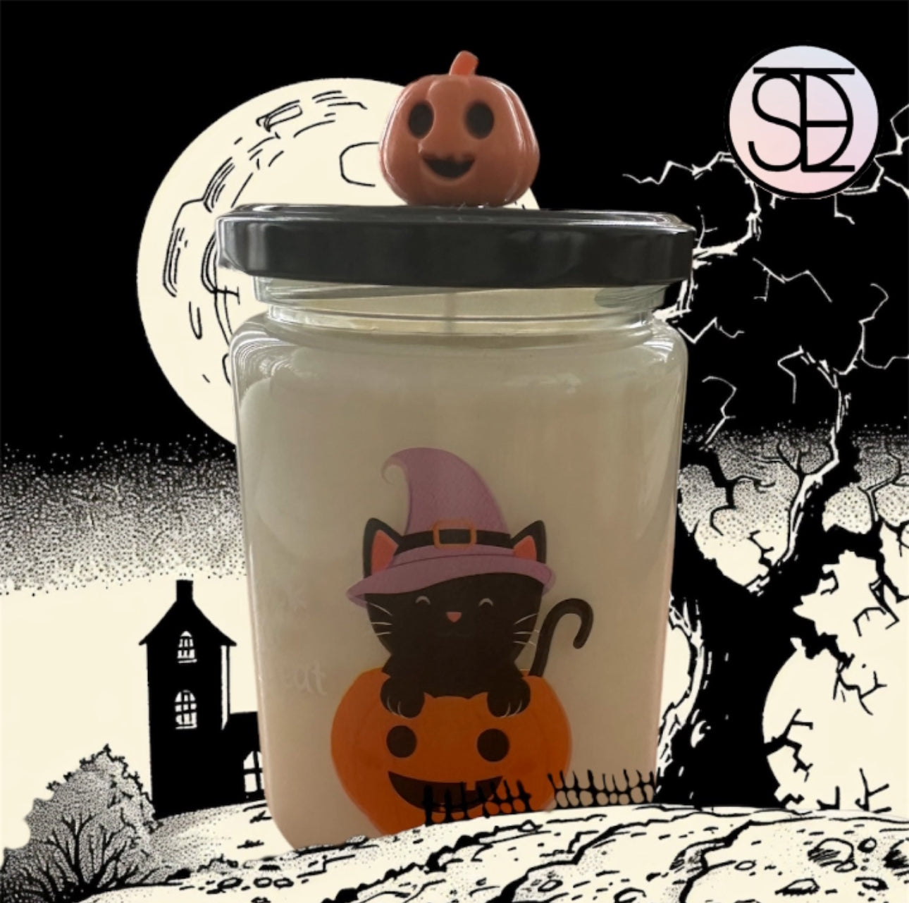 Vela Aromática de Cera de Soya edición Halloween 🎃👻