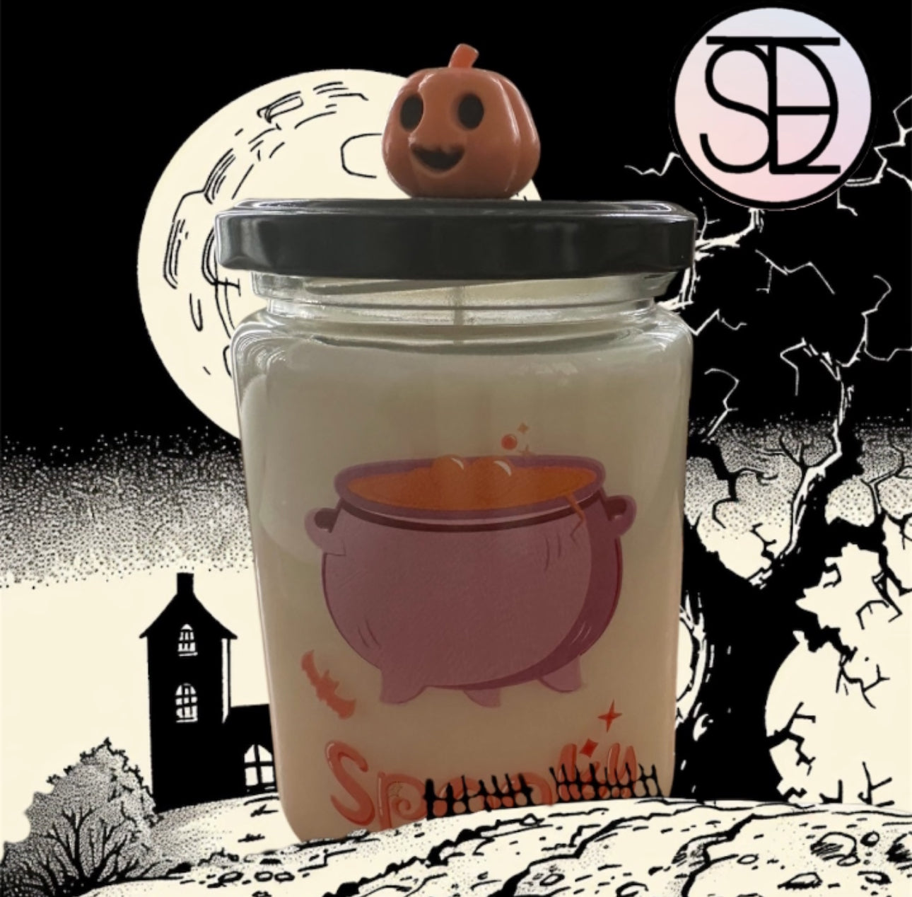 Vela Aromática de Cera de Soya edición Halloween 🎃👻